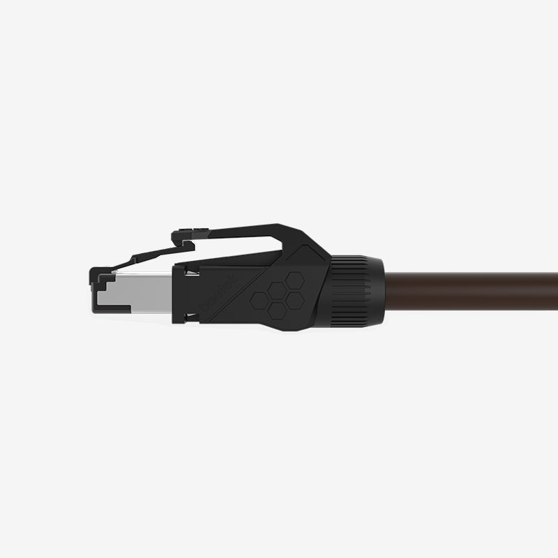 Delock Products 80249 Delock RJ45 Network Cable Cat.6A male to male S/FTP  black 2 m with Cat.7 raw cable suitable for industrial and outdoor use